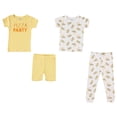 thumbnail image 3 of Cutie Pie Dreamers Baby Boy Baby Girl & Toddler Boy Toddler Girl Gender Neutral Unisex 4 PC Tight Fit Cotton Sleepwear Pajamas, Sizes 12 Months-4T 12M-4T, 3 of 3
