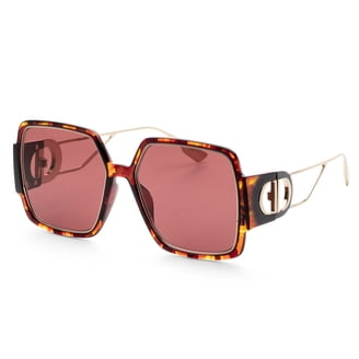 Dior “Montaigne 1” Brown & Black Havana Sunglasses, Dark Lenses DIOR 30Montaigne1 08670 Sunglasses Brown Havana Frame Grey  main image 3