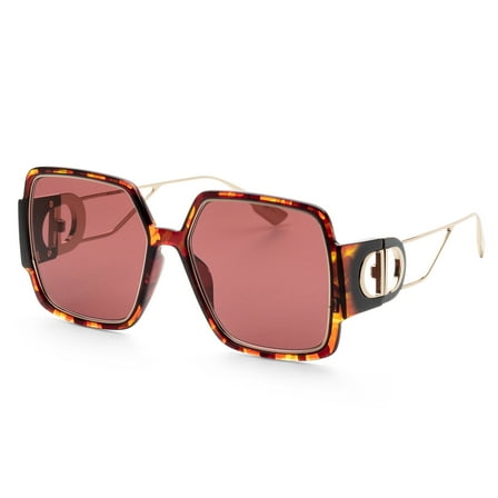 Dior Montaigne Women's Christian Dior Sunglasses, Yellow/Red/Havana Suns