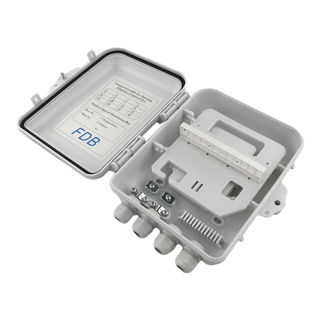 sweethay Outdoor Indoor Fiber Optic Terminal Box Box 12Core FTTH Box PLC Distribution Cables de computadora