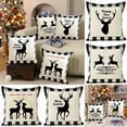 thumbnail image 4 of Christmas Pillowcase With Printed Linen Cushion Cover Home Sofa Decoration Festival Patterns Sofa Bedroom Decorations, 4 of 4