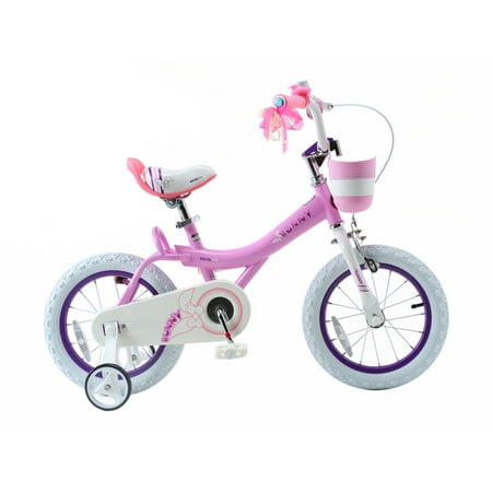 RoyalBaby Bunny 14 inch Girls Bicycle Kids Bike for Girls Childrens Bicycle Pink