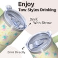 thumbnail image 4 of 20OZ Unicorn Cup with Handle and Leak Resistant Straw Double Wall Stainless Steel Tumbler Insulated Travel Mug Ideal Gifts for Women Mom Friends on Birthday Christmas Thanksgiving, 4 of 6