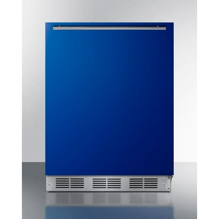 Summit Bar631bkada 24  Wide 5.5 Cu. Ft. Compact Freezerless Refrigerator - Blue