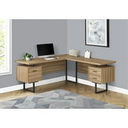 Monarch Specialties Computer Desk, Home Office, Corner, 70L, L Shape, Work, Laptop, Brown Laminate