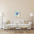thumbnail image 3 of Global Gallery's Avery Tillmon 'Bessie with Flowers on Teal' Stretched Canvas Wall Art, 3 of 4
