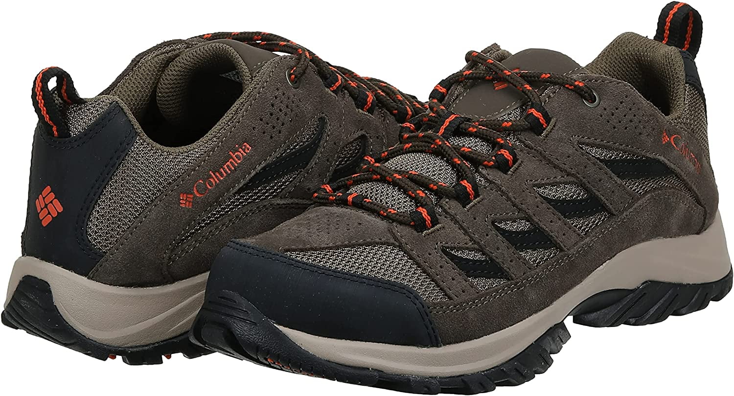 Columbia Mens Crestwood Hiking Shoe 7.5 Camo Brown, Heatwave