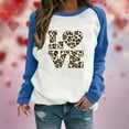thumbnail image 2 of WXLWZYWL Trendy Sweatshirts For Women 2023 Women Long Sleeves Casual Valentine'S Day Printing Round Neck Sweatshirt Crewneck Pullover Tunic Tops, 2 of 5
