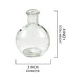 thumbnail image 5 of Serene Spaces Living Set of 6 Clear Ball Bud Vases, Transparent Glass Vases for Weddings, Events, Parties, Floral Centerpieces for Home Decor, Measures 4" Tall, 5 of 6
