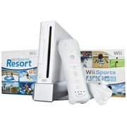 Restored Nintendo Wii Limited Edition Sports Resort Pak game console white Wii Sports, Wii Sports Resort with Wii MotionPlus (Refurbished)