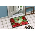 thumbnail image 2 of Carolines Treasures CK1340MAT Basenji Poinsettas Door Mat Indoor Rug or Outdoor Welcome Mat 18x27 Doormat  27"L x 18"W, 2 of 4