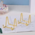 thumbnail image 1 of 3 Pack Plate Stand for Display Gold Iron Easel Plate Holder Display Stand Metal Frame Holder for Photo Decor Plate Bowl, 1 of 7