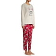thumbnail image 6 of Secret Treasures Women’s and Women’s Plus Long Sleeve Plush Pajama Set, 6 of 7