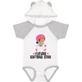 thumbnail image 3 of Inktastic Future Softball Star Cute Girls Girls Baby Bodysuit, 3 of 5