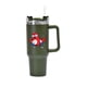 thumbnail image 4 of Taza para coche, taza con mango de acero inoxidable 304, taza de hielo con pajita, 40oz, 4 of 8