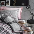thumbnail image 5 of SUSSEXHOME Sports in Blush Gray Cotton Duvet Cover Set Pink, Full Size Duvet Cover, 1 Duvet Cover, 1 Fitted Sheet and 2 Pillowcases, Iron Safe, Hypoallergenic, Breathable , Machine Washable, 5 of 7