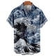 thumbnail image 5 of Nuevas camisetas gráficas de olas del océano para hombres, ropa de surf 3D, camisetas de playa hawaianas, ropa vintage Y2k de manga corta, tops con solapa, 5 of 5