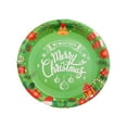 thumbnail image 2 of Loyerfyivos Christmas Paper Plates, 16pcs Party Paper Plates Set Disposable Christmas Party Food Dinner Dessert Plates Tableware Decorations Favors, Including 16pcs 7" for Christmas Plates, 2 of 7