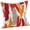 Rust, variant on Fennco Styles Bright Brushstroke Cotton Down Filled Throw Pillow - 20" Square