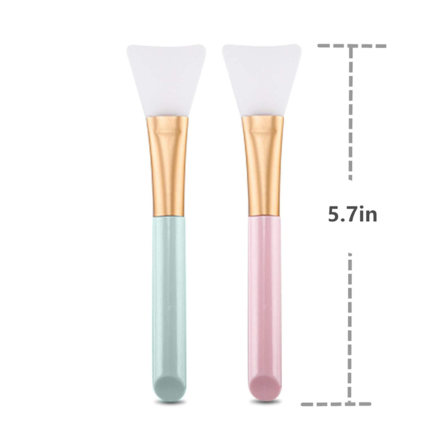 2 PCS Silicone Face Mask Brush,Mask Beauty Tool with made of Soft Silicone,used  for Facial Mud Mask Applicator Brush Hairless Body Lotion And Body Butter  Applicator tools, Green/Pink
