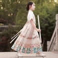 thumbnail image 1 of Jupe Visage de Cheval pour Filles Style Traditionnel Chinois Robe Hanfu Été Style Tang Jupe FJH, 1 of 7