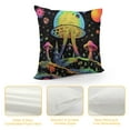 thumbnail image 4 of COMIO Bobo Moon Pillow Cases Mushroom Stars Galaxy Throw Pillow Cover Neon Colorful Bohemian Decor Cushion Covers for Living Room Bedroom Bright Colorful Decorative Throw Pillowcases, 4 of 5