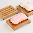 thumbnail image 2 of Caja de jabón de madera de bambú natural de 2 piezas, para jabón de esponja de baño de cocina, esponjas y más LingWen 9024715015099, 2 of 5