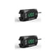 thumbnail image 1 of Kenally Voltímetro de motocicleta LED IP67 Medidor de voltaje de CC Fijación portátil Probador electrónico Reloj Voltímetro Luz verde al aire libre Luz verde 2piezas Kenally CBP334251, 1 of 5