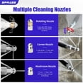 thumbnail image 2 of 50 FT Sewer Jetter Kit for Pressure Washer, Drain Cleaning Hose with Short Spray Gun, 1/4" NPT Rotating & Button Nose Nozzles, M22-14mm & 3/8" Quick Connect Adapters, 2 of 9