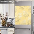 thumbnail image 6 of Light Yellow Glitter Fern Leaves Dishwasher Magnet Refrigerator Magnetic Cover Washing Machine Magnet Sticker Kitchen Decor, 6 of 6