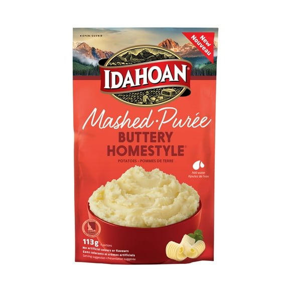 Idahoan Buttery Homestyle Flavoured Mashed Potatoes, 113g