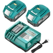 SUNBAT BL1860b 18V 6.0Ah Battery with Charger Compatible with Makita LXT Li-ion Battery