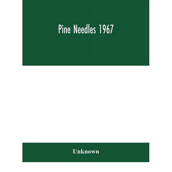 Pine Needles 1967, (Hardcover)