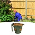 thumbnail image 6 of Handy Garden Tool Belt, Canvas Small Tool Belt Pouch Gardening Tools belt Tool Storage for Gardening Craftsmen Carpenters green and brown, 6 of 8