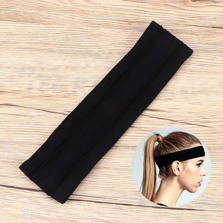 HOMEMAXS Sports Bandana Polyester Headband Fitness Headband Man 24.00X7.00X0.30CM Black HOMEMAXS Sports Bandana Polyester Headband Fitness Headband Man 24.00X7.00X0.30CM Black