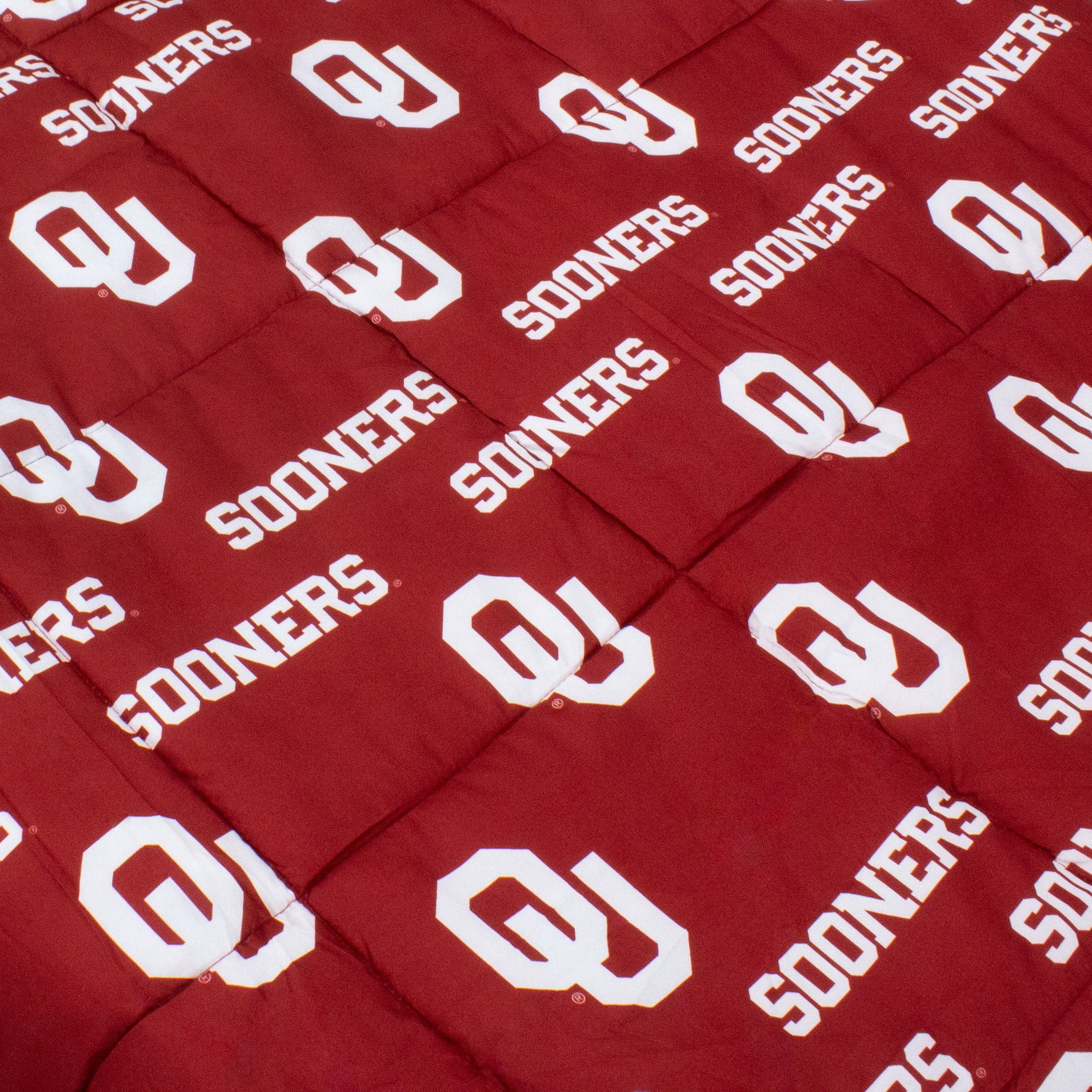 College Covers Oklahoma Sooners Reversible Big Logo Soft and Colorful Comforter Queen