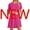 Hot Pink, variant on Plus Size Dresses Sawvnm Women's Fashion Casual Short Sleeve Solid Round Neck Ladies Loose Mini Dress Christmas Gift