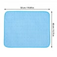 thumbnail image 3 of Cooling Mat for Dogs Ice Silk Cooling Mat for Dogs 20 Inch by 16 Inch Pet Cooling Mat Soft Breathable Dog Cooling Pad for Indoor Outdoor Use for Dogs Cats Blue 1 Pack, 3 of 6