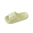 thumbnail image 2 of Xfvqtps Shower Shoes for Mens and Womens Slide Open Toe Pattern Thick Soft Sole Lightweight Non Slip Solid Color Indoor Beach EVA Slipper Green, 2 of 9