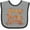 Heather and Black, variant on Inktastic Happy Thanksgiving with Leaf Arrow in Fall Colors Boys or Girls Baby Bib
