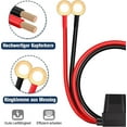 thumbnail image 4 of 2 Pack 2M SAE Jumper Cable, 16AWG - 12V SAE Extension Cable with Dust Cap - SAE Battery Extension Cable, Car, Tractor -FQSWIF, 4 of 5