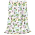 thumbnail image 2 of Balery Frog Wear Chef Hat Manta de Felpa Suave y Acogedora – Cobija de Franela Aterciopelada para Cama, Lavable y Cálida para Sofá, Mascotas, Transpirable-50"x40", 2 of 7