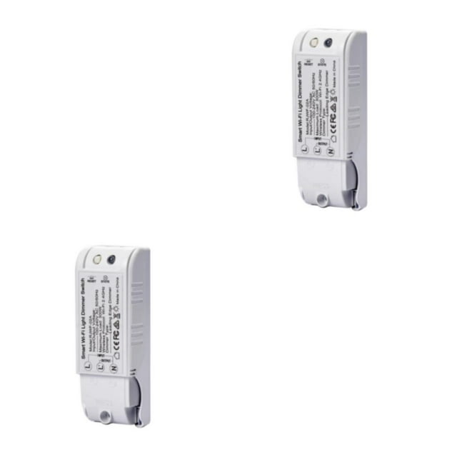 Wisewang Wifi DIY Dimmer Switch Voice Wireless Remote Control Module Smart Automation Lights Switches Works With 2Set