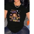 thumbnail image 1 of T-Shirt de Sport Décontracté Simple à Manches Courtes, Col Rond, Tendance Mode pour Femmes, Vêtements d'Été Confortables pour la Fête des Pères, Fête des Mères, 1 of 6