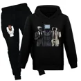 thumbnail image 3 of Juego SKIBIDI TOILET Ropa para niños Sudadera con capucha informal + Pantalones Conjunto de 2 piezas Ropa deportiva para niñas Chándal para bebés Ropa para niños, 3 of 5