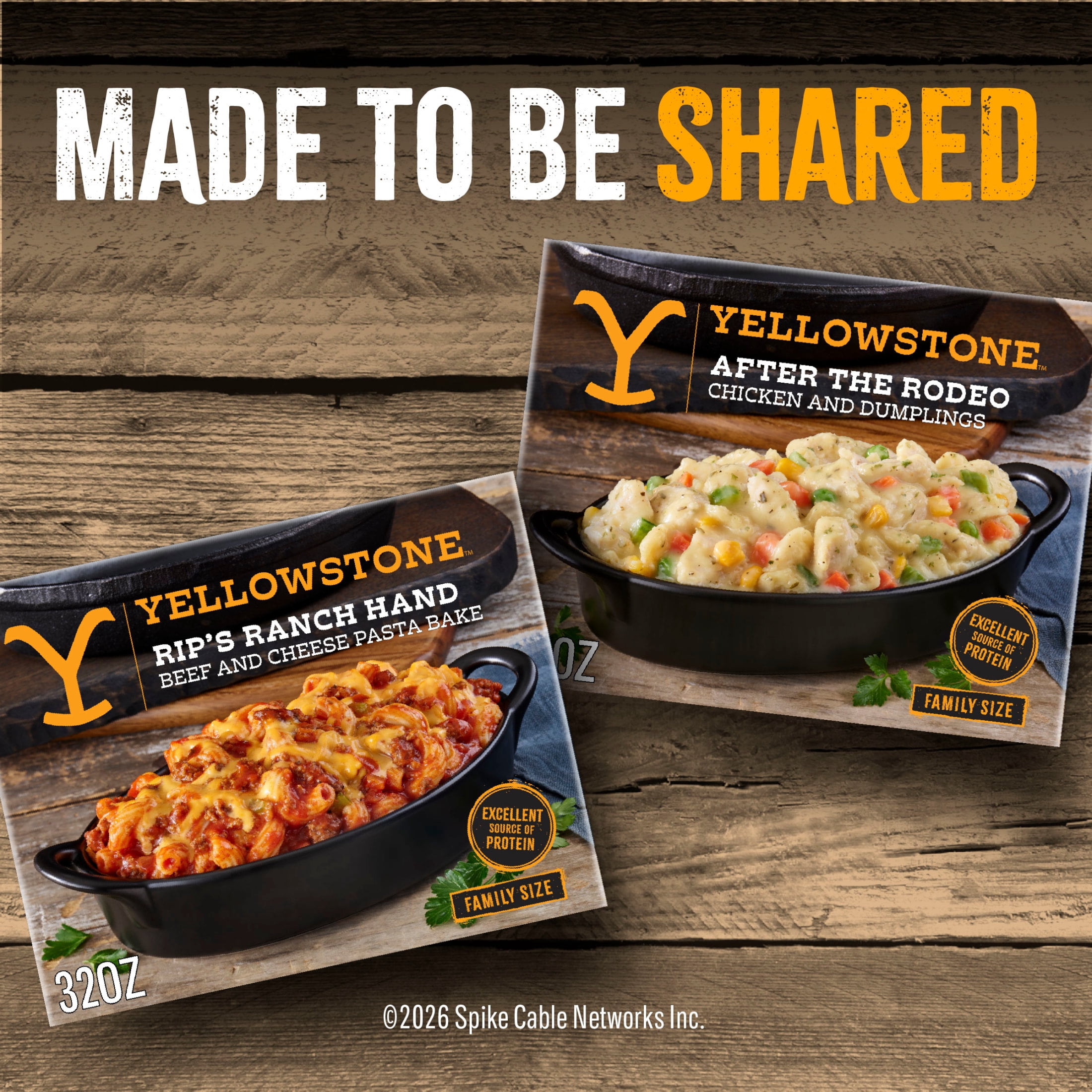 Yellowstone Chicken and Dumplings Family Size Meal, Protein Dinner, Family Frozen Meals  2 lb.