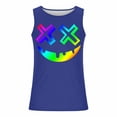 thumbnail image 4 of Yusimy Men's Halloween Print Round Neck Sports Tank Top - Festive Theme Active Style Casual Wear, 4 of 5