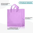 thumbnail image 3 of Bolsas de regalo Weewooday de plástico esmerilado con asas, 100 unidades, color morado, 3 of 7