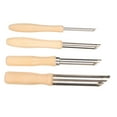 thumbnail image 2 of Clay Hole Cutters, 4pcs Stainless Steel Birch Multipurpose Lightweight Compact Sculpting Tools  For Professional For Handicrafts Carving, 2 of 8