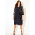 thumbnail image 2 of Catherines Women's Plus Size Floral Mesh Jacket Dress, 2 of 5